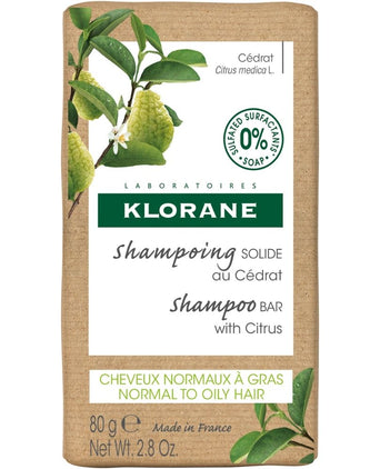 Klorane Shampoo Bar Zedernapfel - fettiges Haar (80 gr)