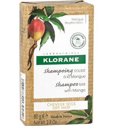 Klorane Shampoo Bar Mango - trockenes Haar (80 gr)
